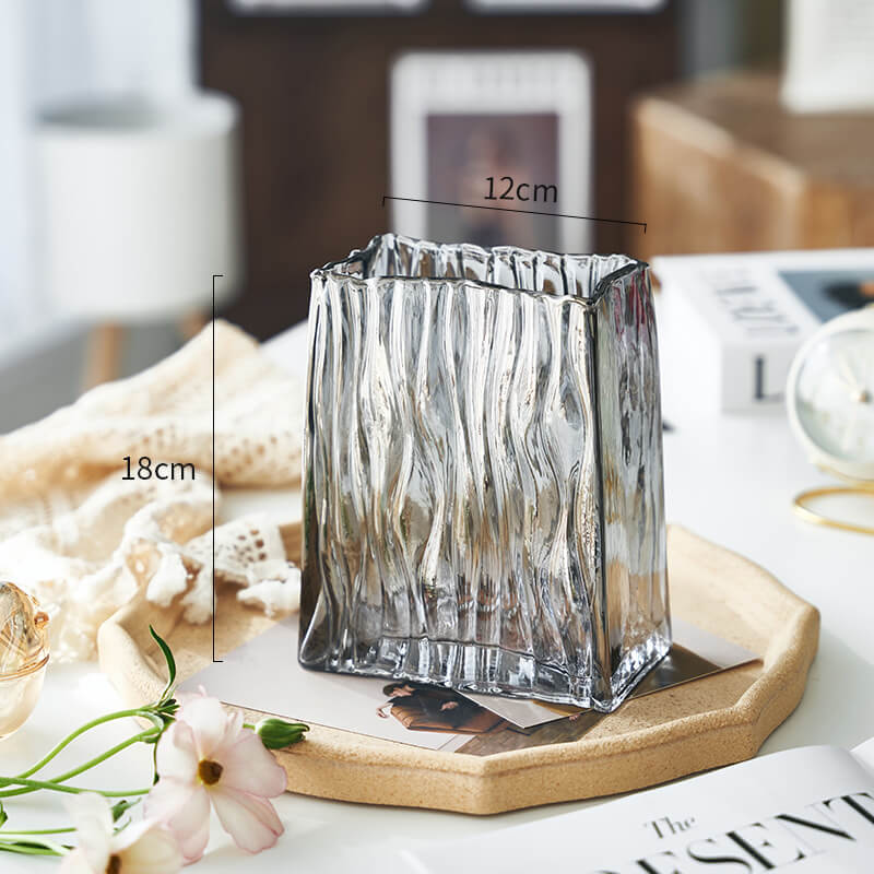 Vase en verre léger et luxueux portable
