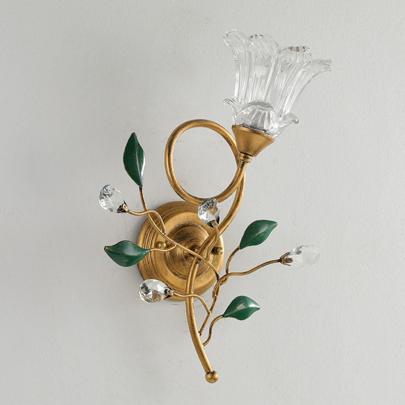 Luxury Vintage Floral Wall Lamp