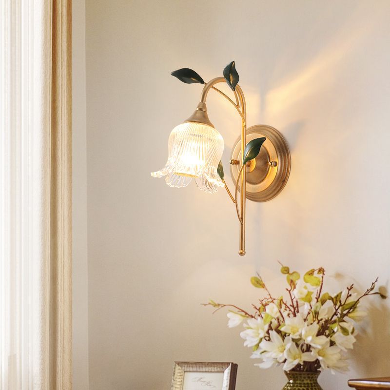 Luxury Vintage Floral Wall Lamp