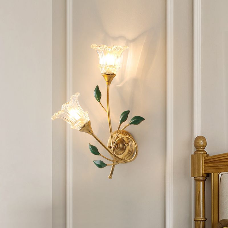 Luxury Vintage Floral Wall Lamp