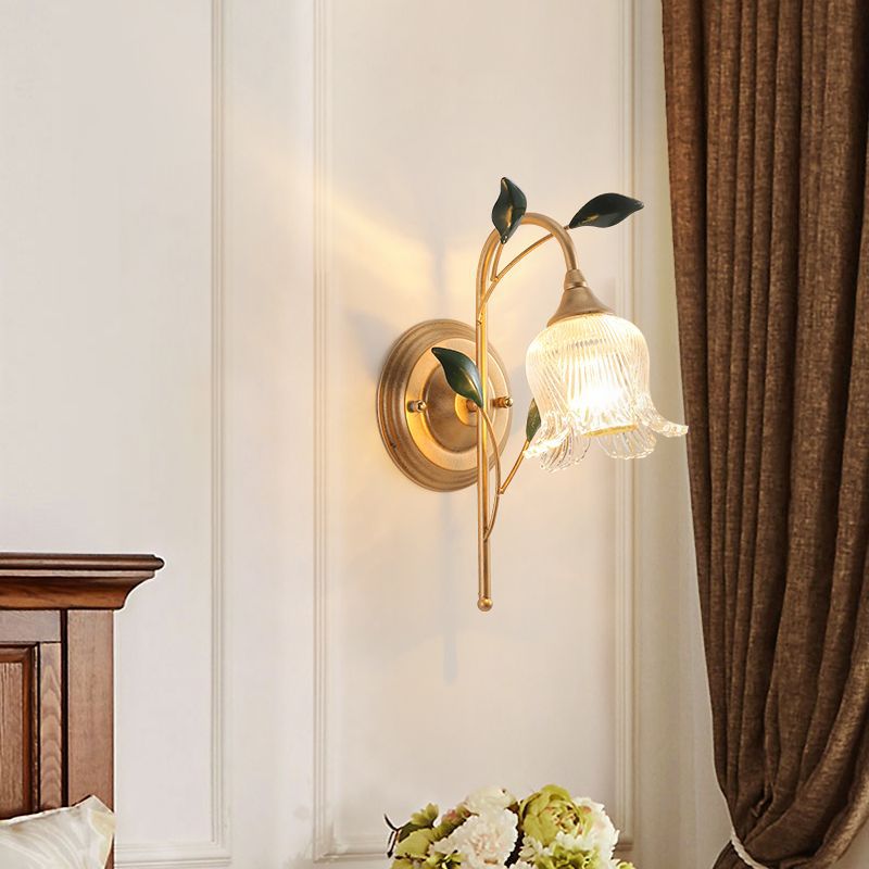Luxury Vintage Floral Wall Lamp