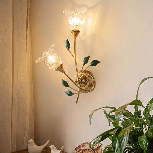 Luxury Vintage Floral Wall Lamp