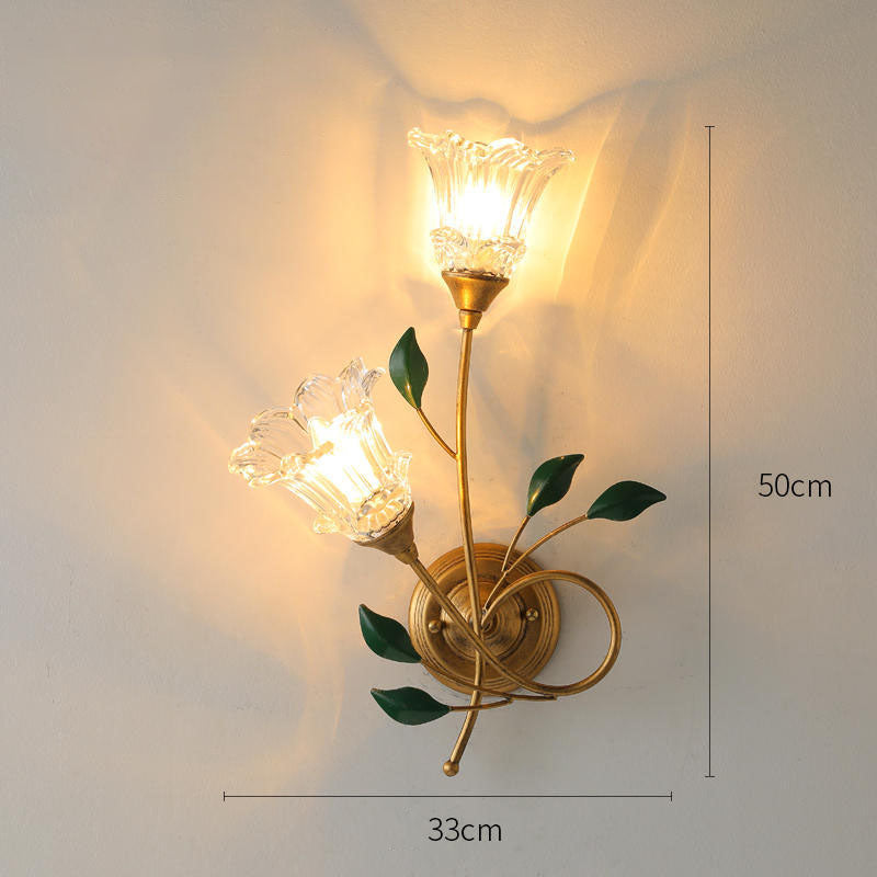 Luxury Vintage Floral Wall Lamp