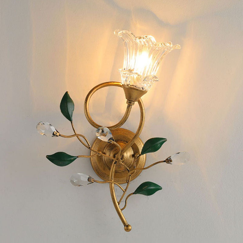 Luxury Vintage Floral Wall Lamp