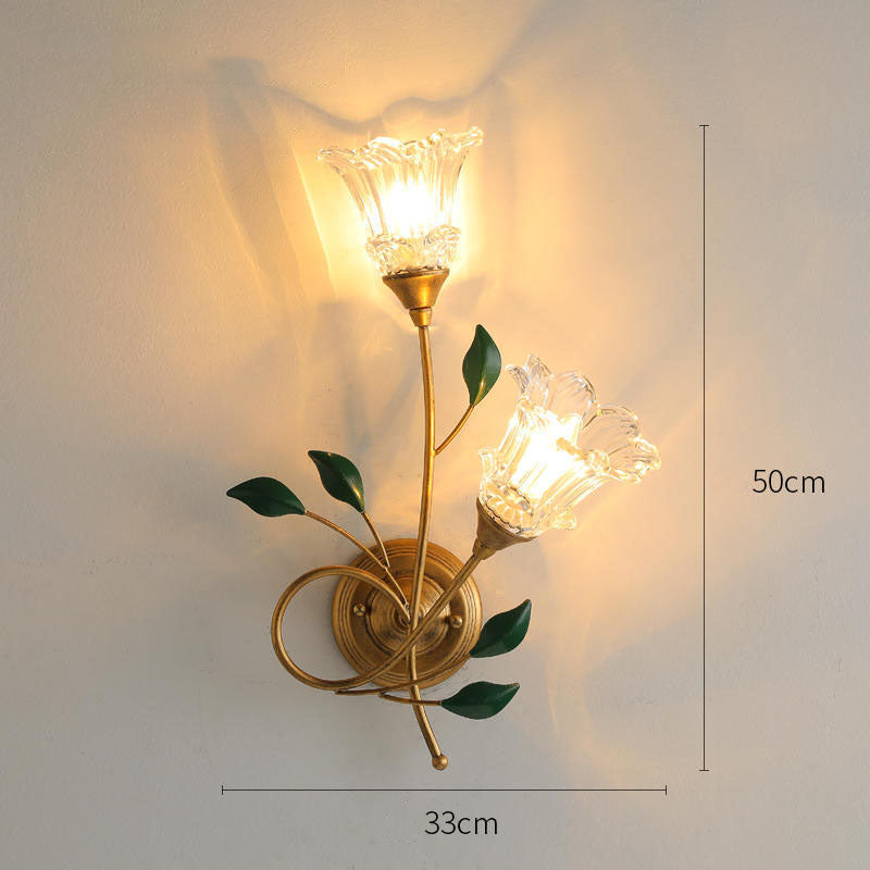 Luxury Vintage Floral Wall Lamp