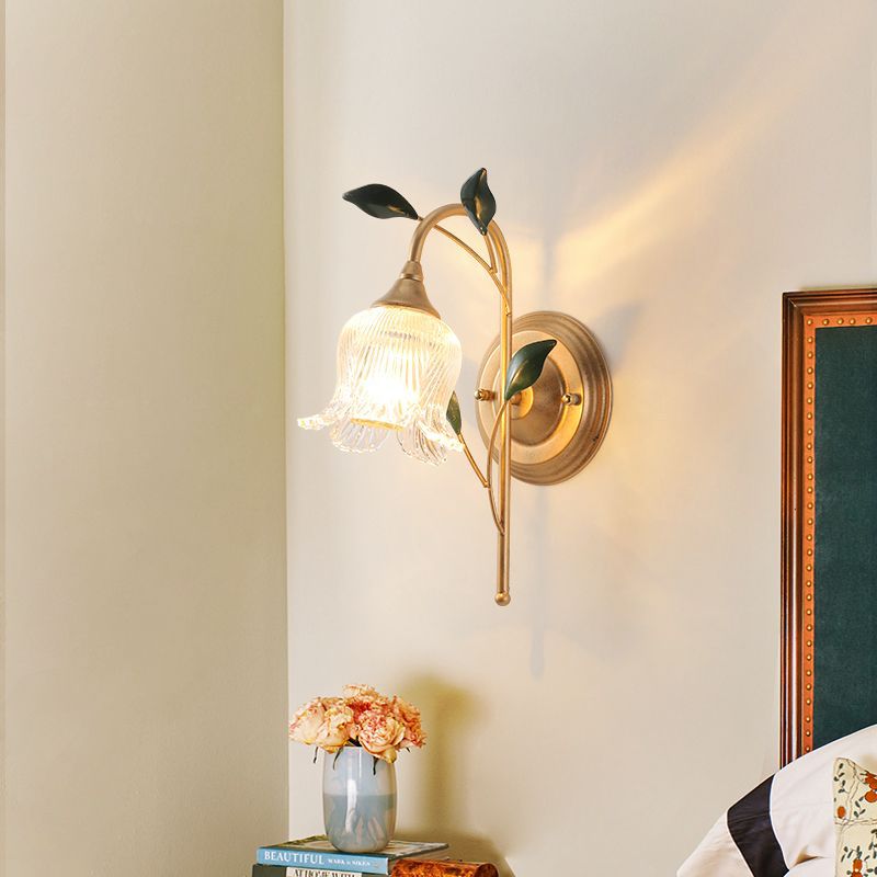 Luxury Vintage Floral Wall Lamp