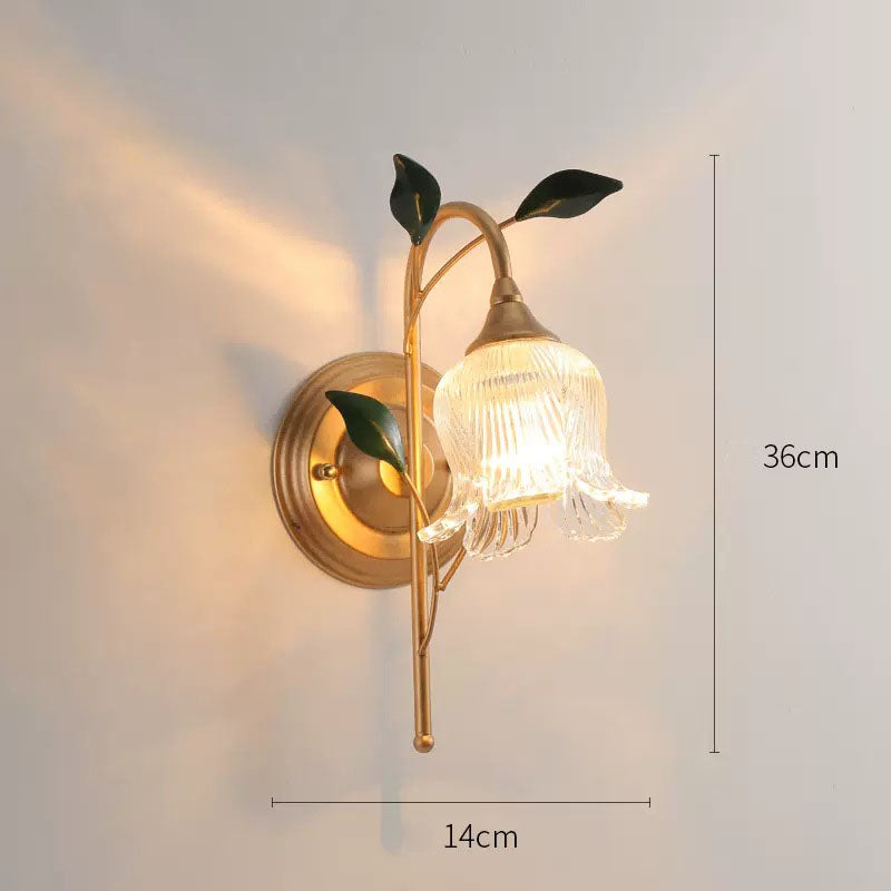 Luxury Vintage Floral Wall Lamp