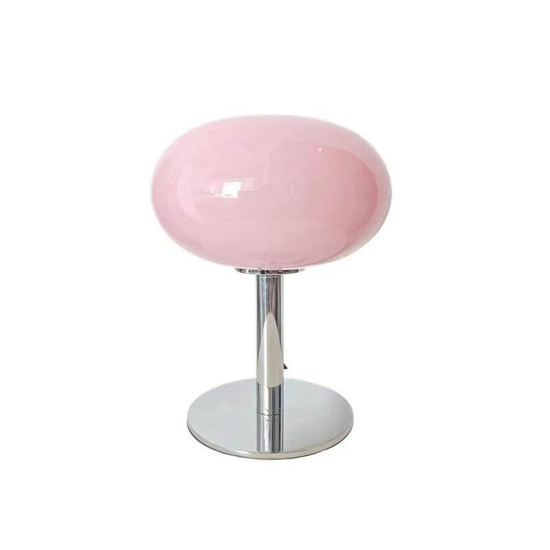 Lampe de table en verre de couleur macaron