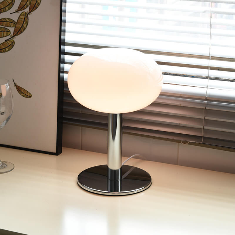 Lampe de table en verre de couleur macaron