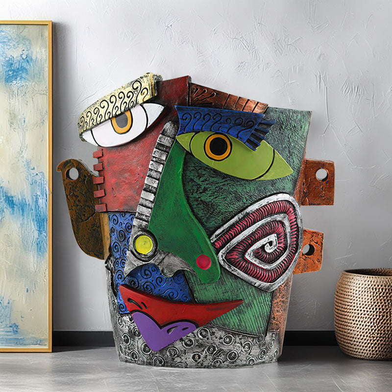 Mayan Abstract Flower Pot
