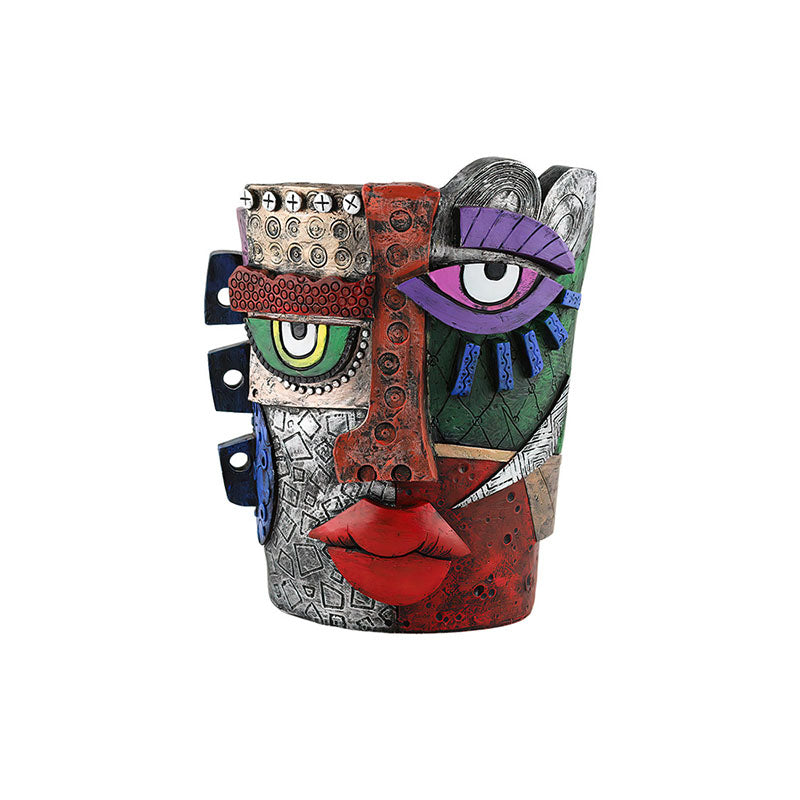 Mayan Abstract Flower Pot