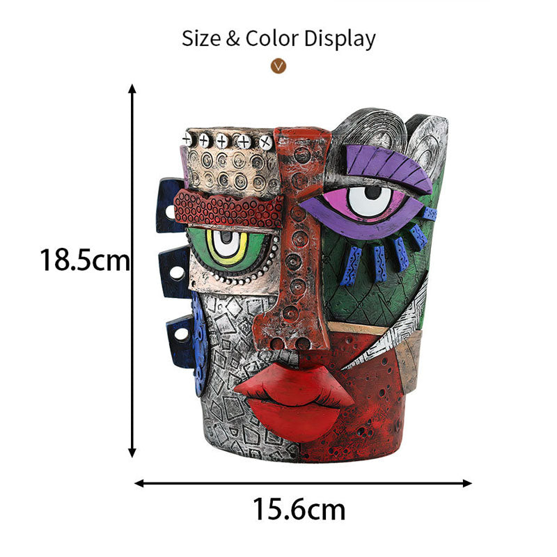 Mayan Abstract Flower Pot
