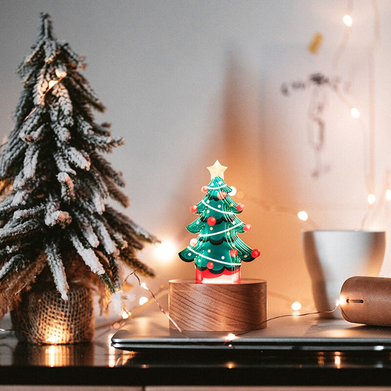 Mini Acrylic Christmas Tree Ornaments