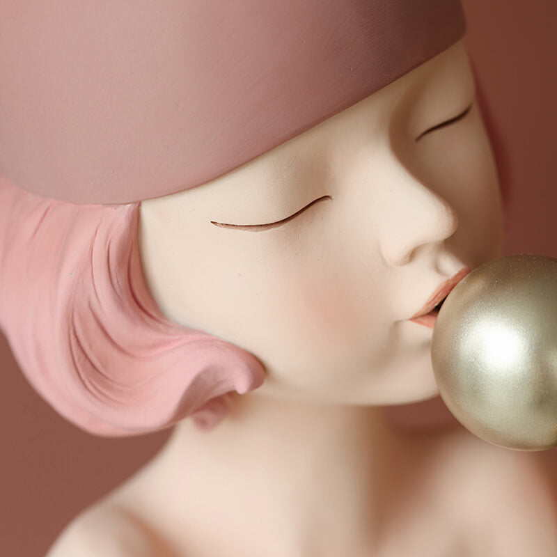 Modern Girl Resin Storage Decoration