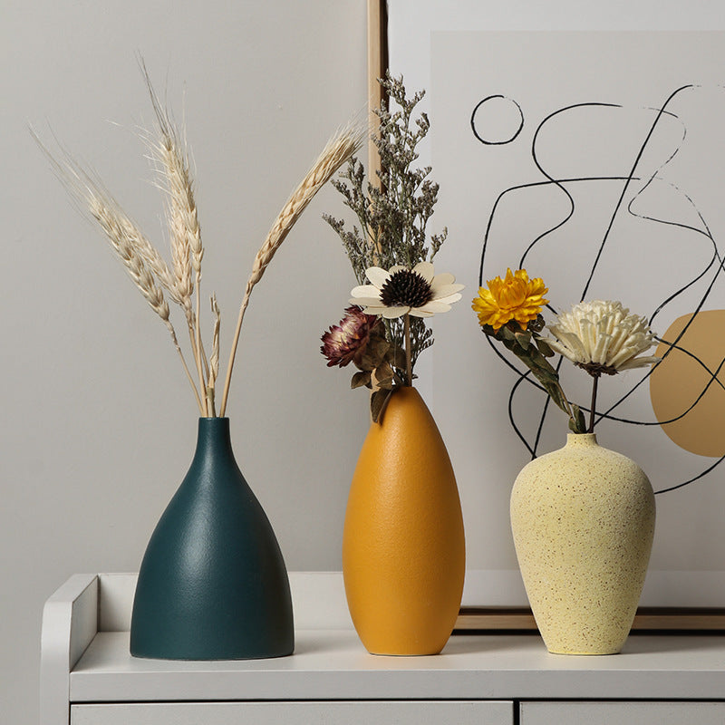 Morandi-Color Ceramic Vase