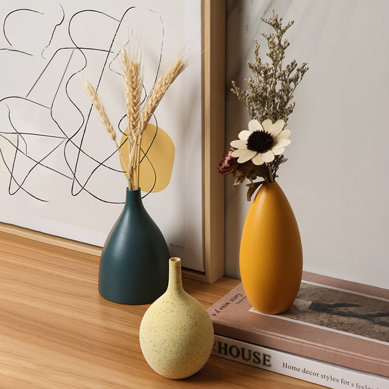 Morandi-Color Ceramic Vase