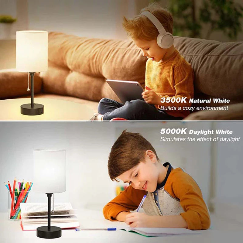 Moreushop Metall USB-Tischlampe