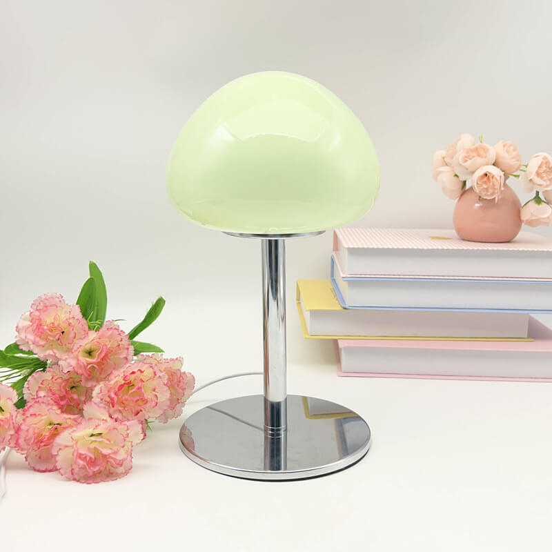 Mushroom Head Glass Table Lamp