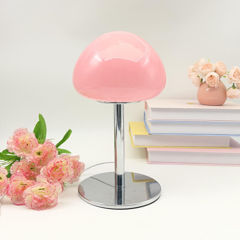 Mushroom Head Glass Table Lamp