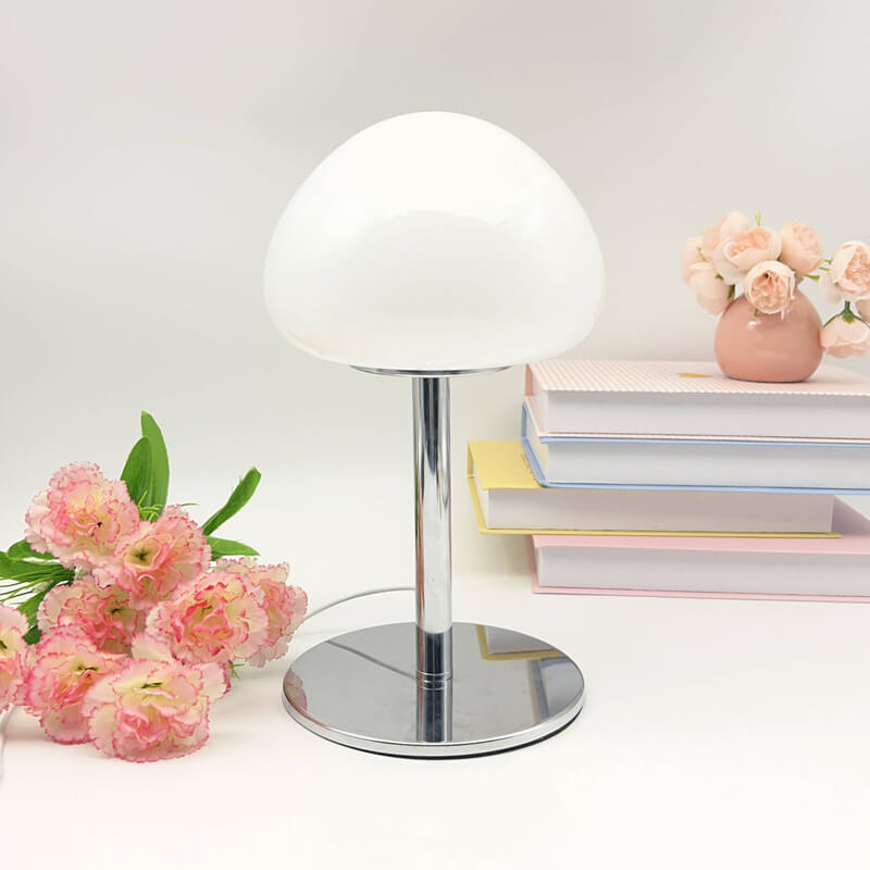 Mushroom Head Glass Table Lamp