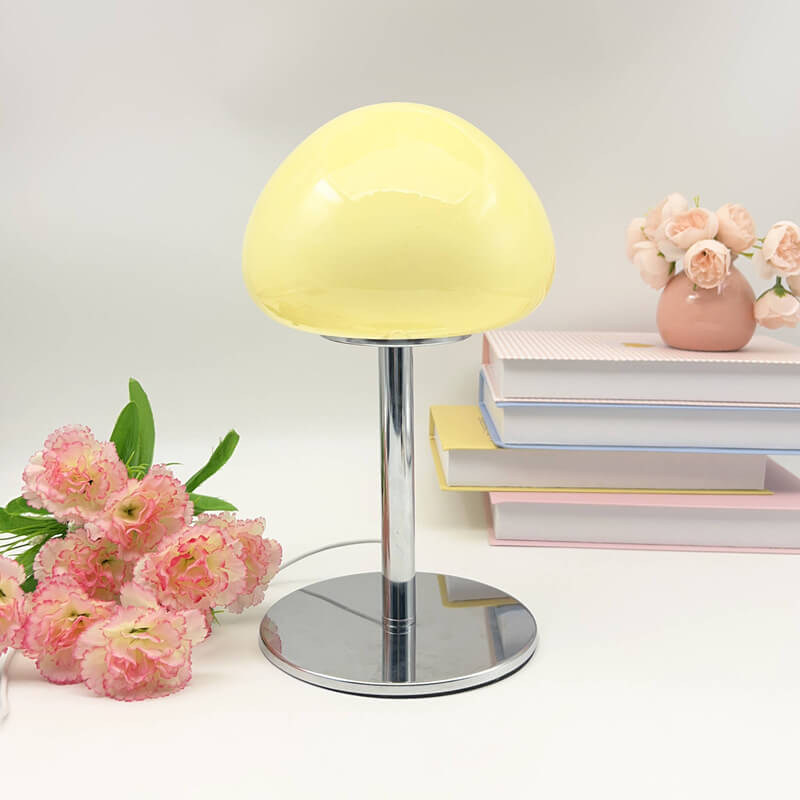Mushroom Head Glass Table Lamp