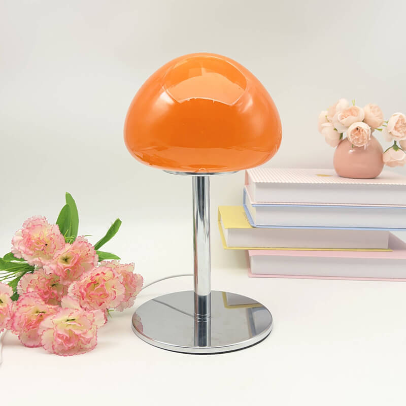 Mushroom Head Glass Table Lamp