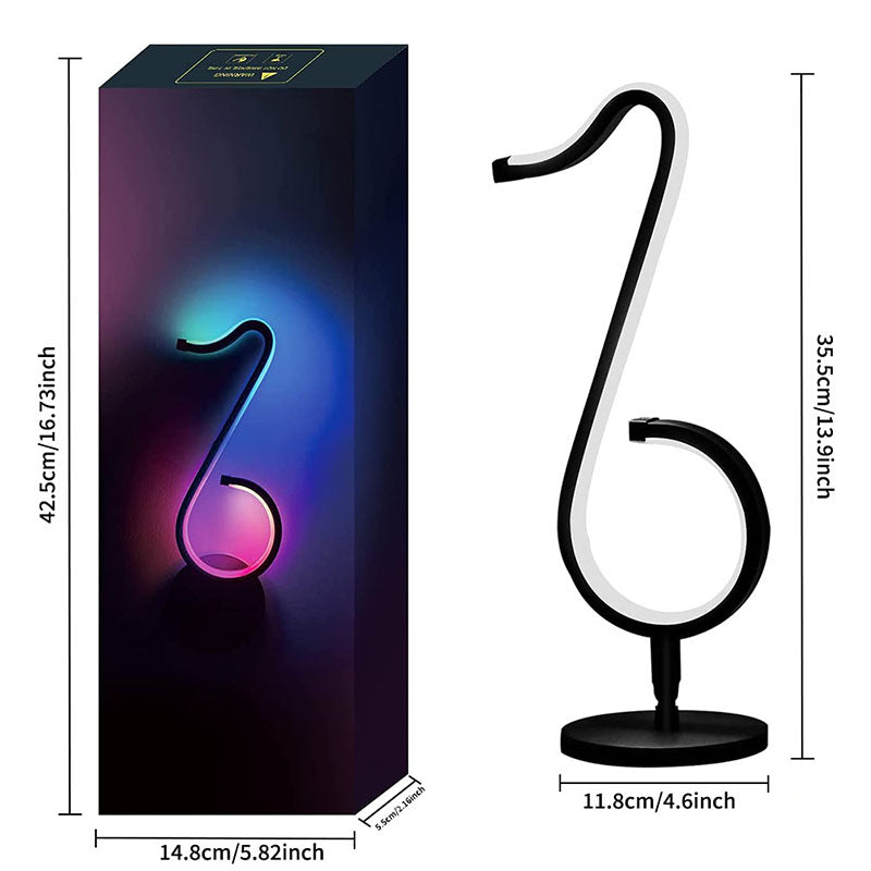 Lampe de table Symphony RGB à notes de musique