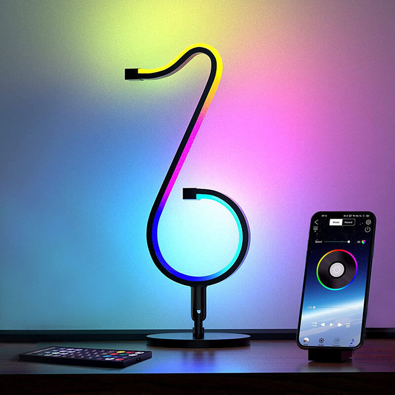 Lampe de table Symphony RGB à notes de musique