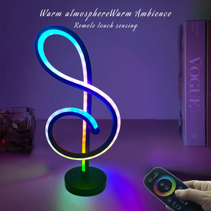 Lampe de table Symphony RGB à notes de musique
