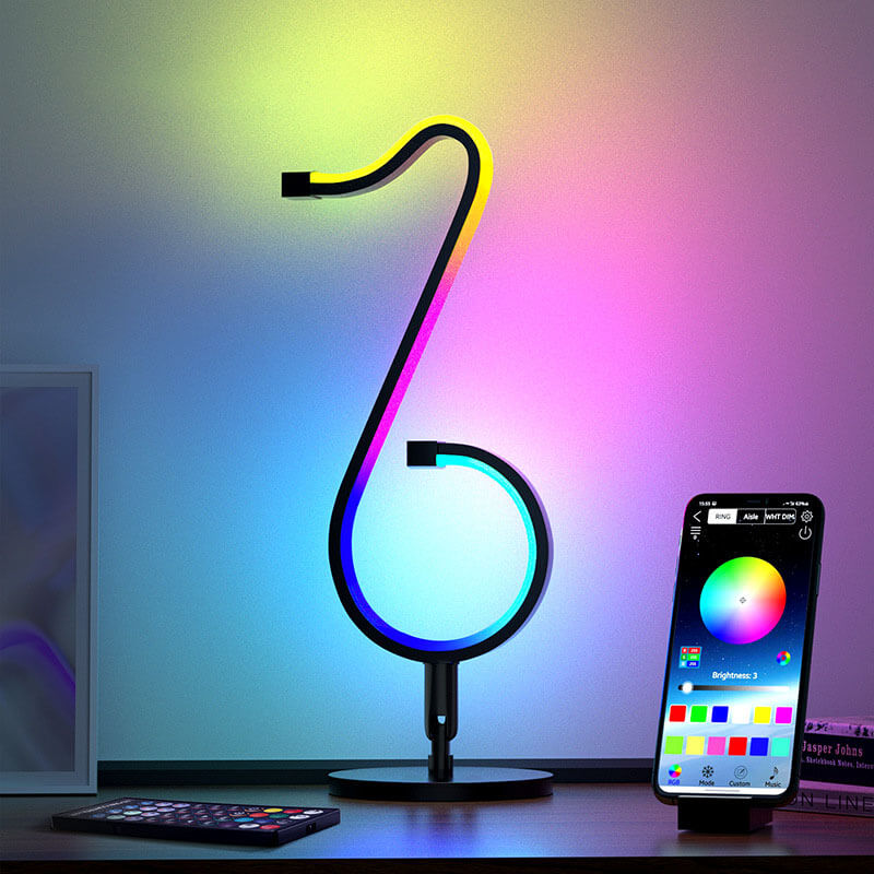 Lampe de table Symphony RGB à notes de musique