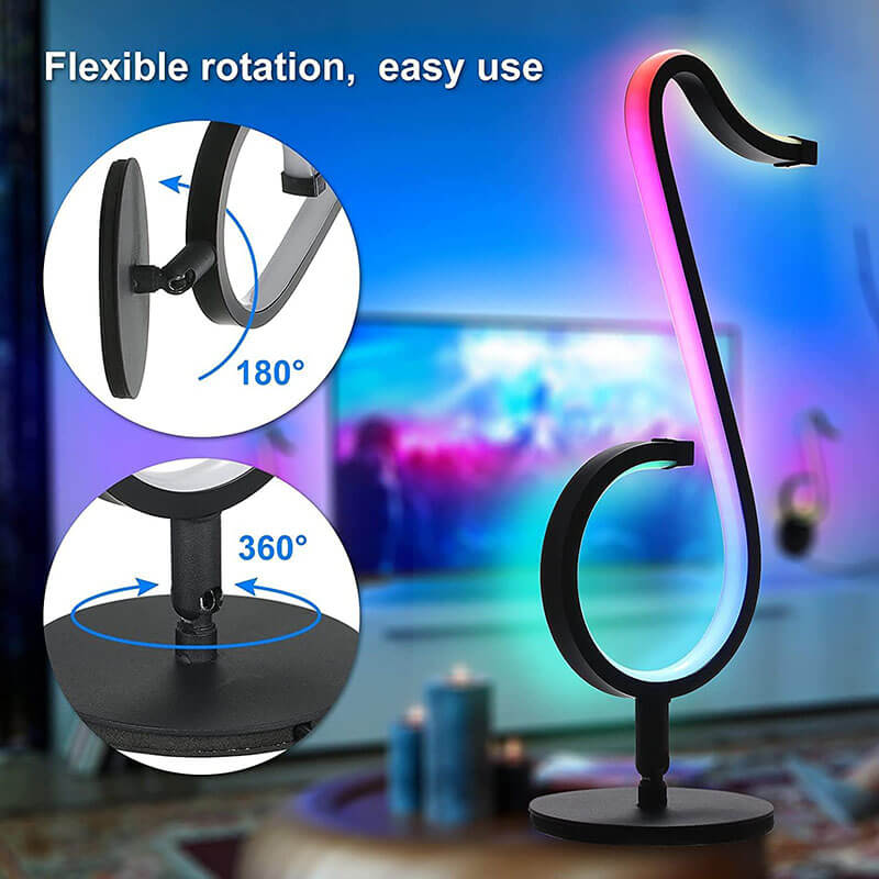 Lampe de table Symphony RGB à notes de musique