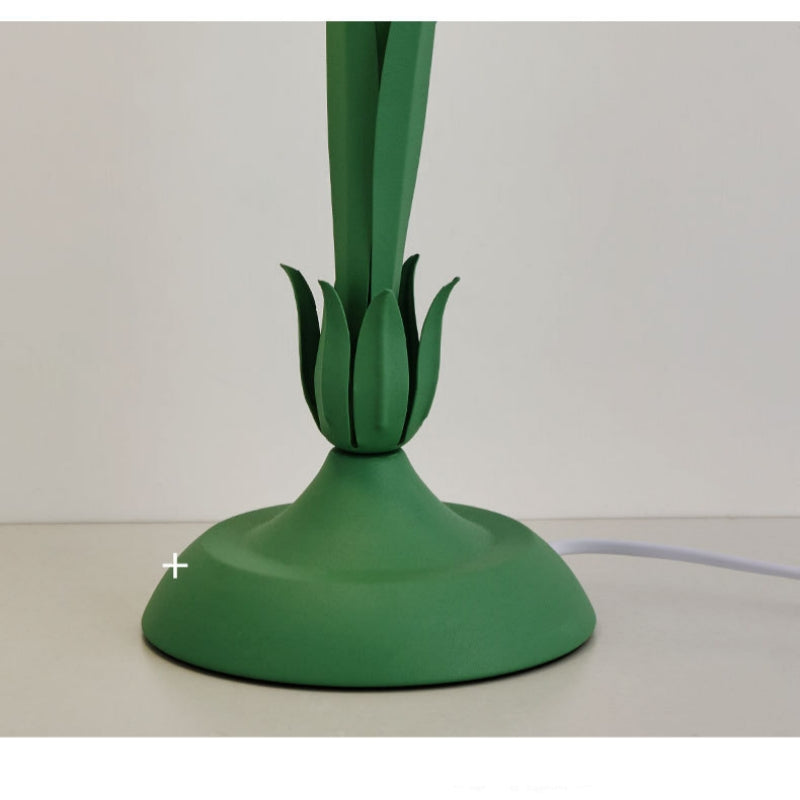Lampe de table à fleurs romantique