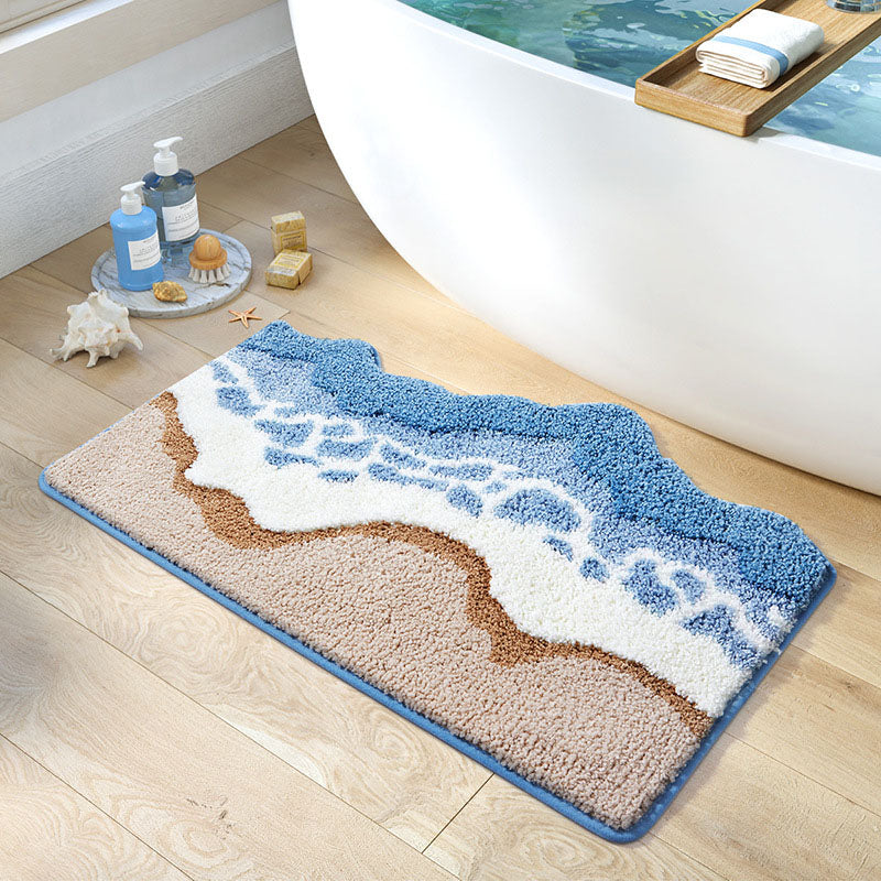 Ocean Style Bathroom Water-absorbing Non-slip Floor Mats
