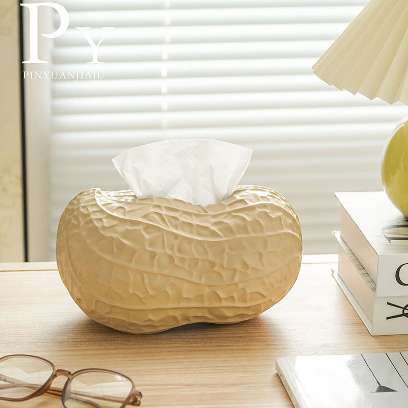 Peanut Ceramic Tissue Box