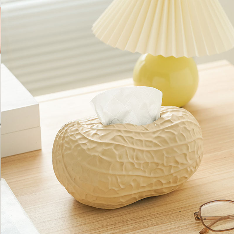 Peanut Ceramic Tissue Box