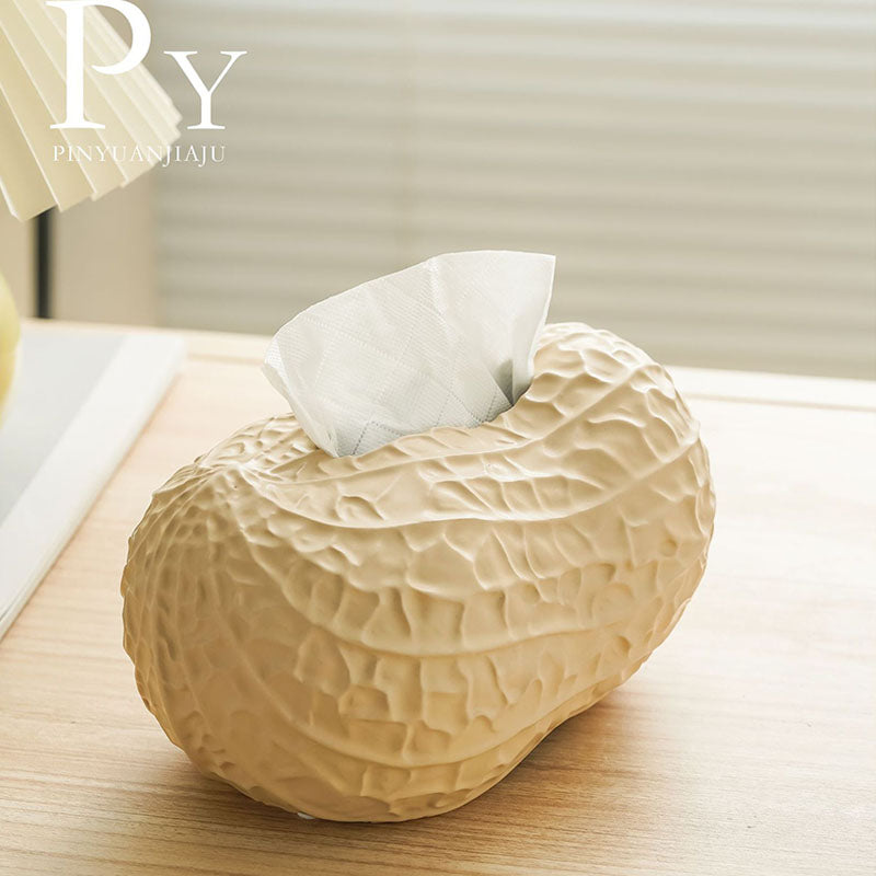 Peanut Ceramic Tissue Box