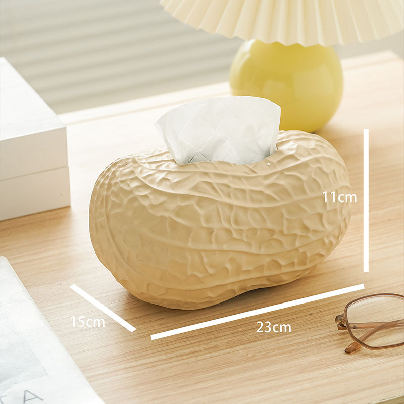 Peanut Ceramic Tissue Box