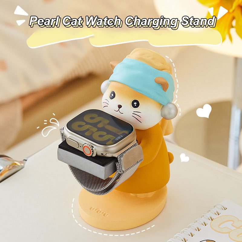 Pearl Cat Watch Charging Stand