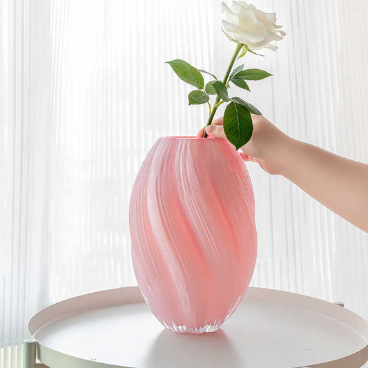 Vase de guimauve rose