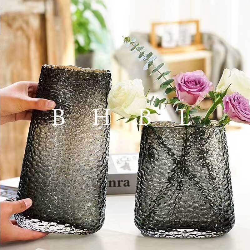 Vase en verre de couleur primaire