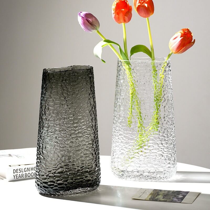 Vase en verre de couleur primaire