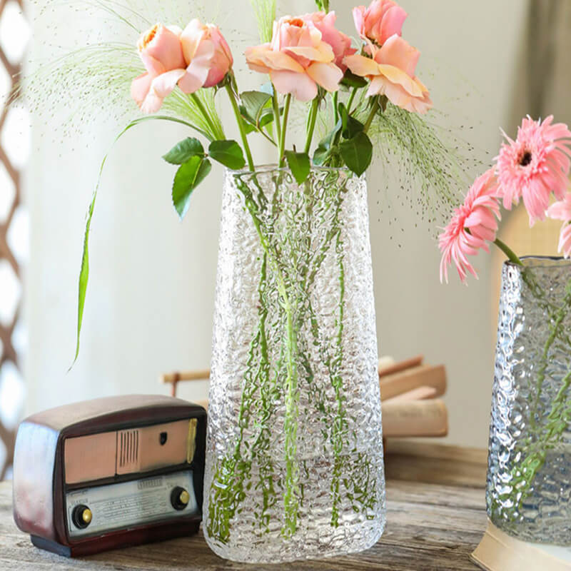 Vase en verre de couleur primaire