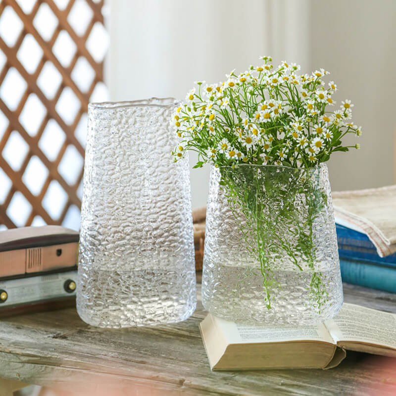 Vase en verre de couleur primaire