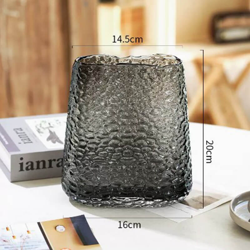Vase en verre de couleur primaire