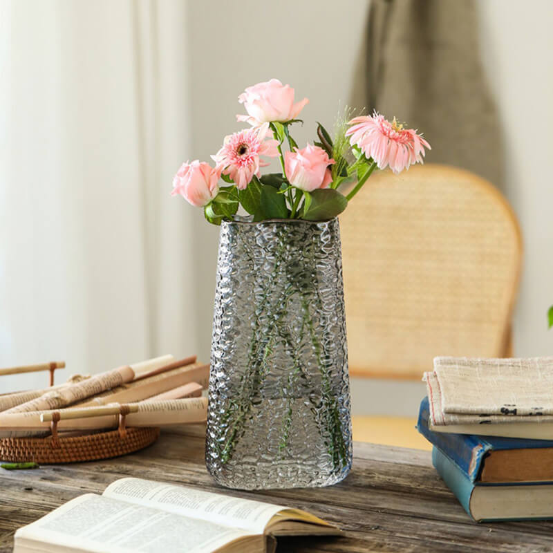 Vase en verre de couleur primaire