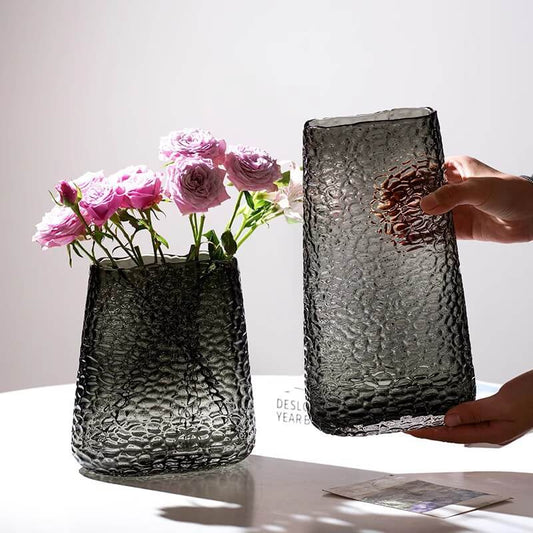 Vase en verre de couleur primaire