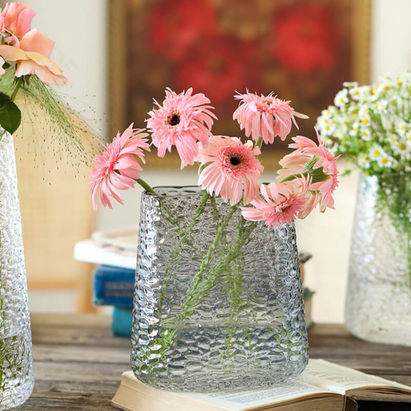 Vase en verre de couleur primaire