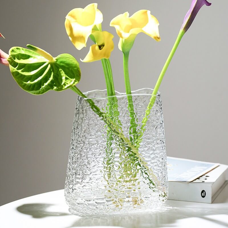 Vase en verre de couleur primaire