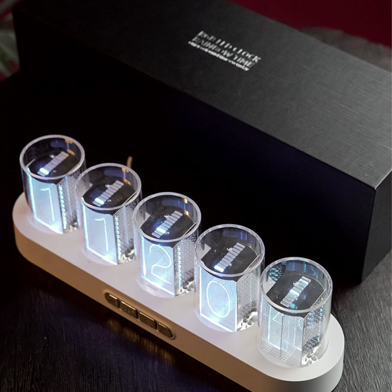 RGB Full-Color Semi-Glow Tube Clock