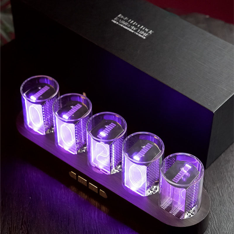 RGB Full-Color Semi-Glow Tube Clock